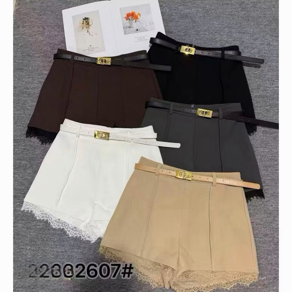 READYSTOCK CN1118 - 2607 CELANA PENDEK LACE SHORT PANTS FENGLING