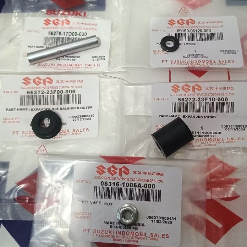 SATU SET KARET BOSH DAN BAUT JALU STANG
SUZUKI SATRIA FU 150
ORIGINAL SGP