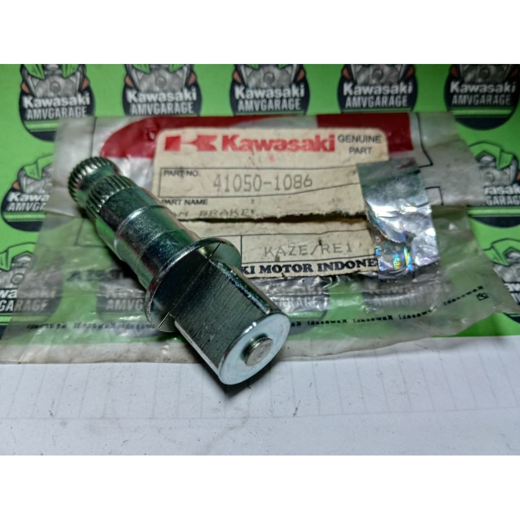 as paha rem belakang kaze r original, brake cam shaft rear brake AN110 Kawasaki