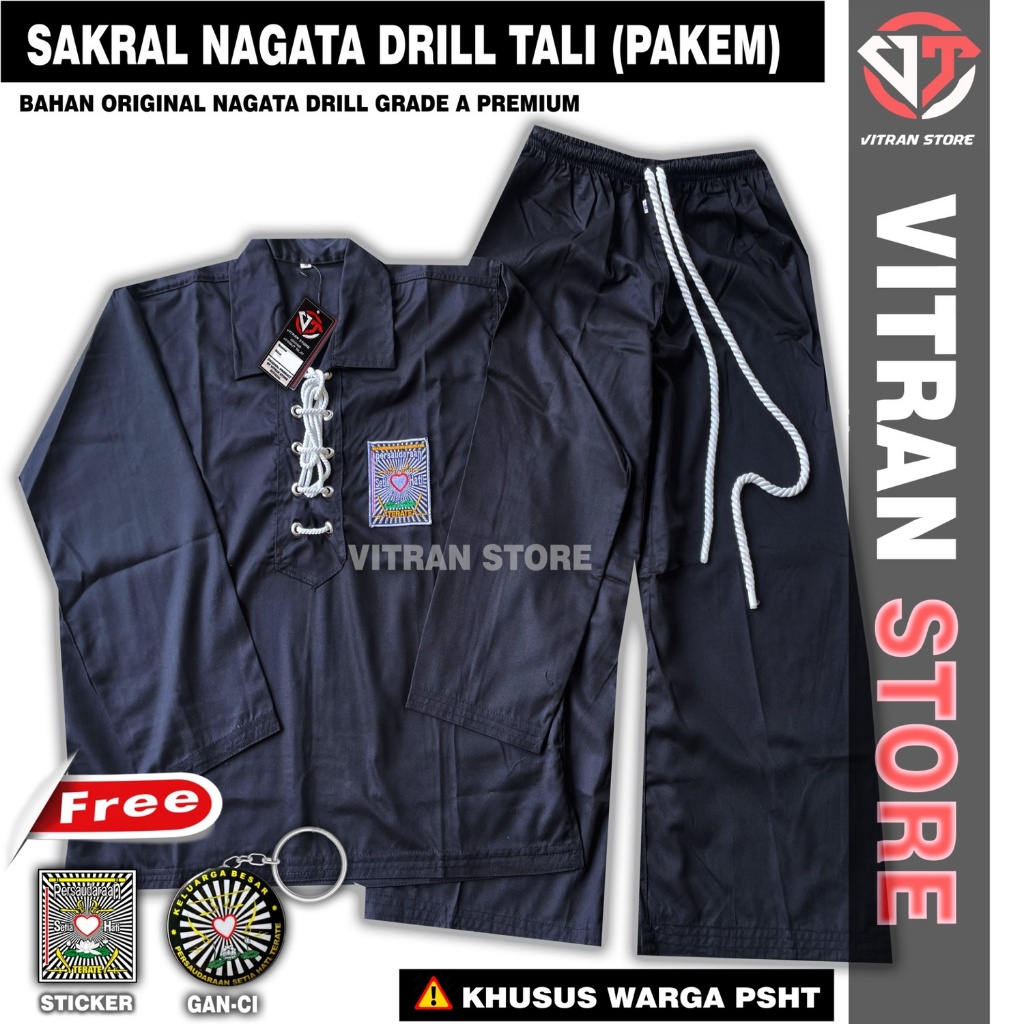 Sakral Warga PSHT Nagata Drill Grade A + BED IPSI Original-Halus&Tebal