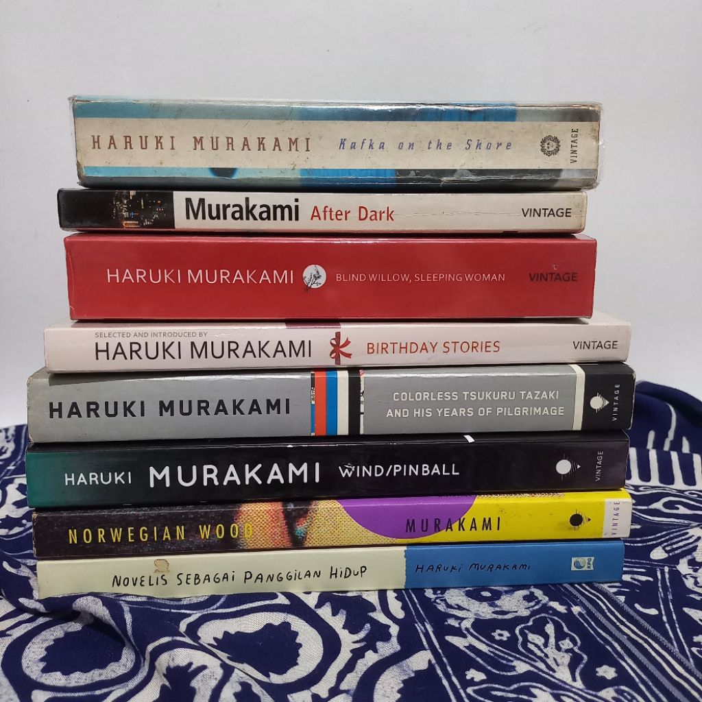 Buku Preloved Haruki Murakami Elephant Vanishes, Kafka on the Shore, Norwegian Wood, Birthday Storie