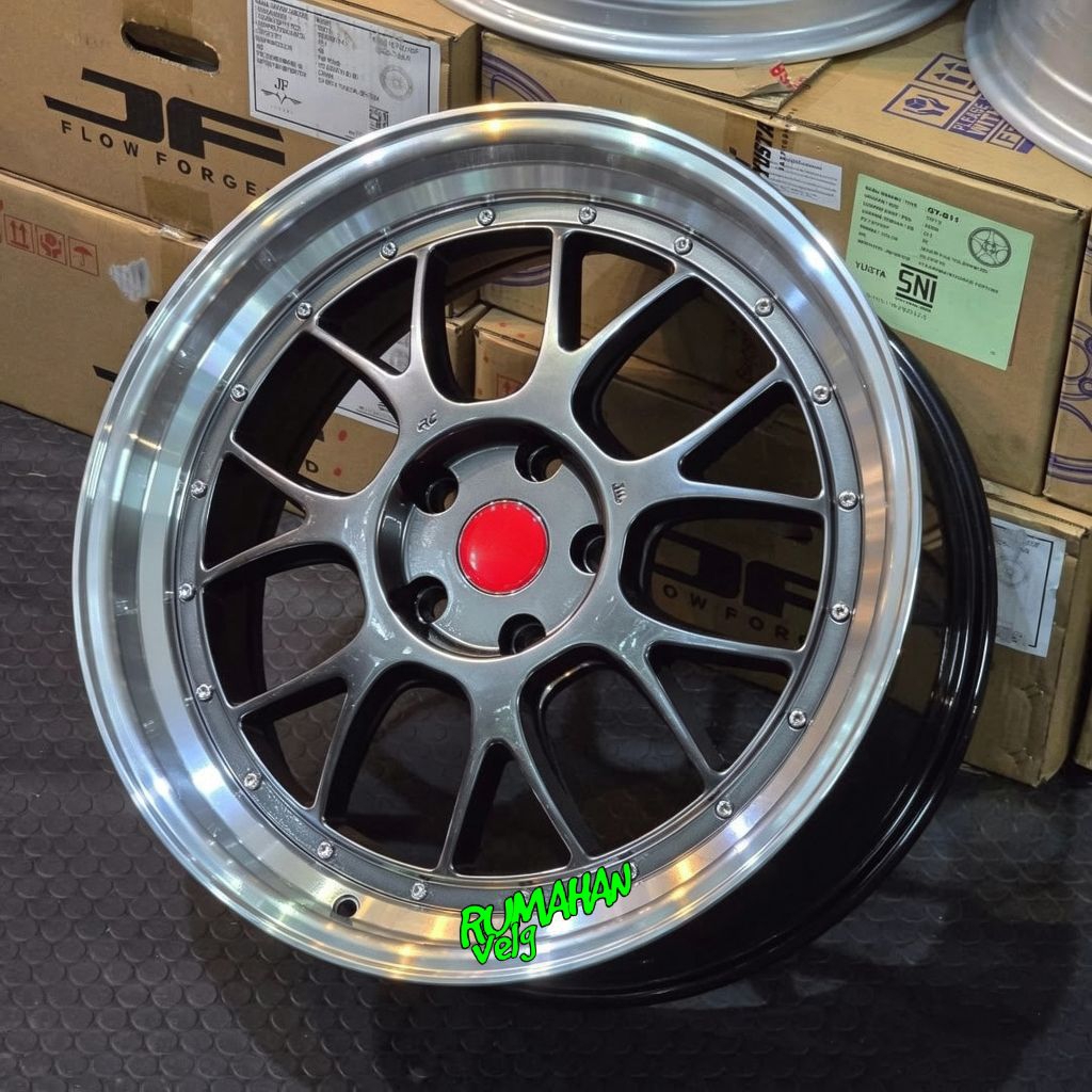 Velg mobil ring 19 LMR FLOW FORMING PCD 5X112 velg racing r19 lebar 8,5 pcd 5X112 et 38 velg racing 