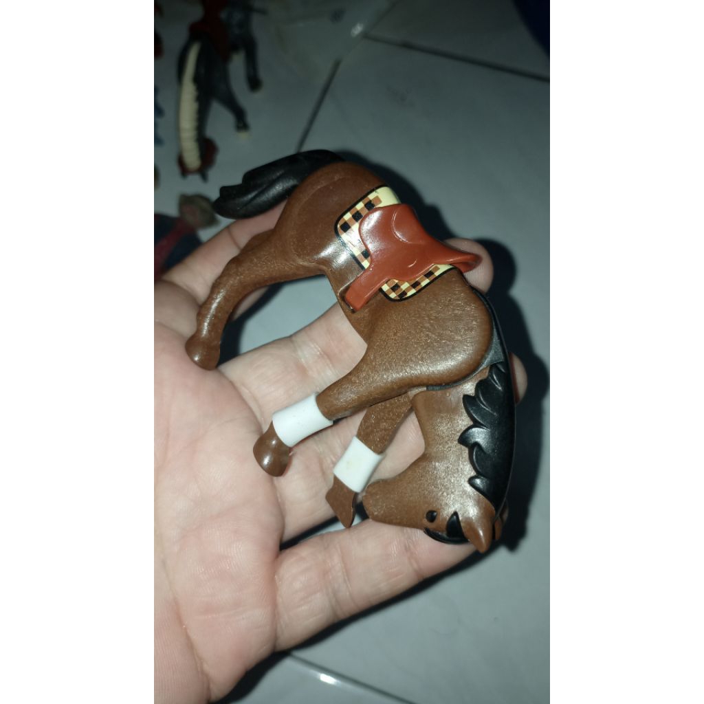 Figure kuda coklat playmobil