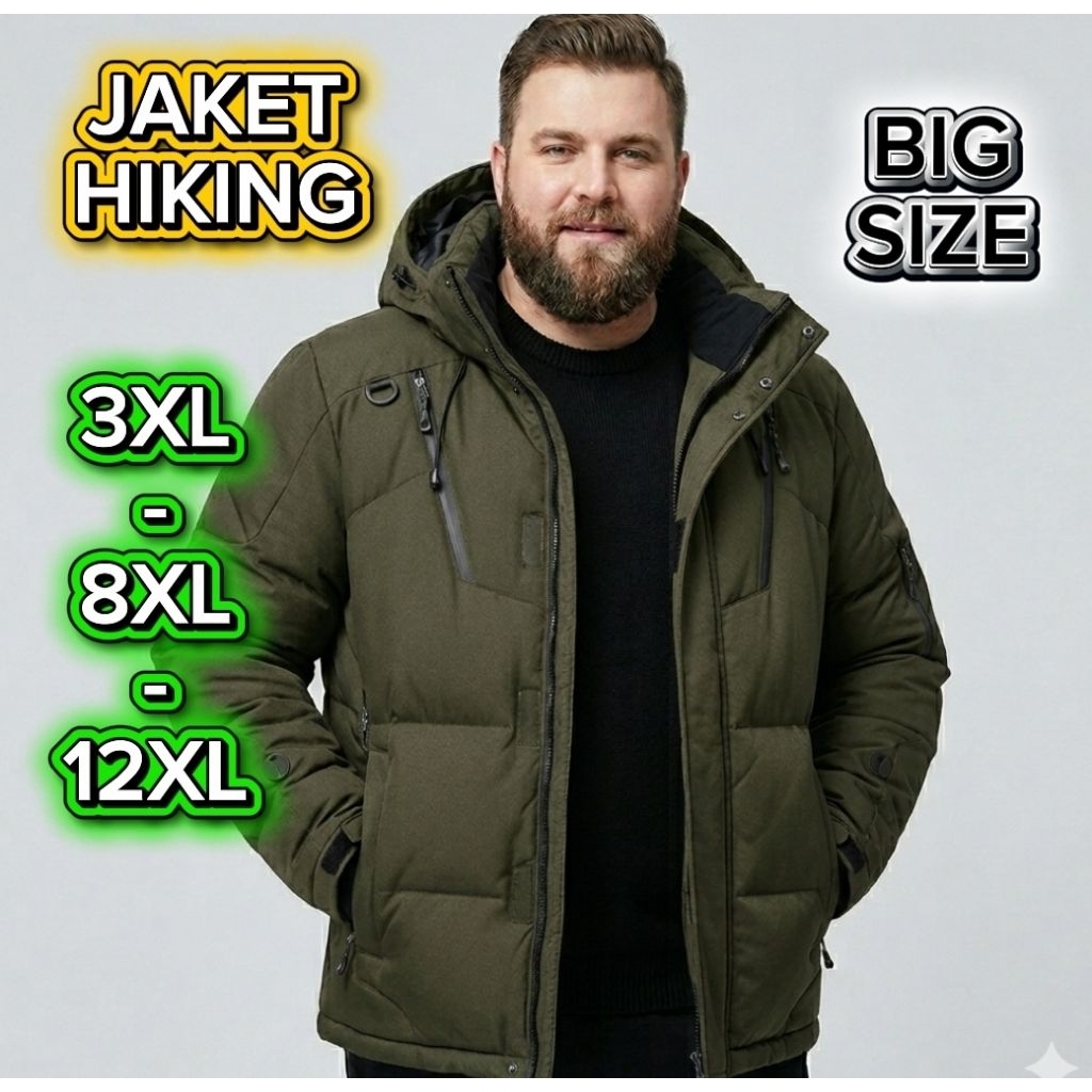 Jaket Gunung Pria Big Size jacket Adventure Traveling Outdoor