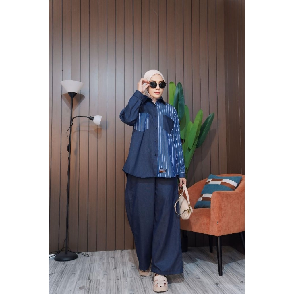 Set Denim Kulot gyl ori