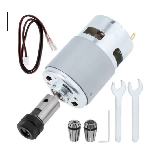CNC Spindle Motor Kit ER11 1/8 1/4 Inch Spring Collet Chuck RS775 24V 20000RPM DC Motor for CNC 3018