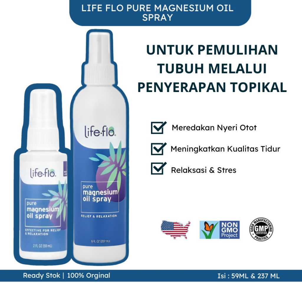 Life flo Pure Magnesium Oil Spray 235ml