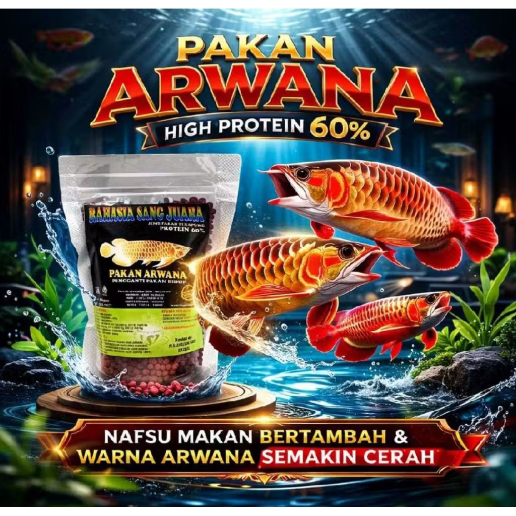 Pelet Ikan Arwana 100gr