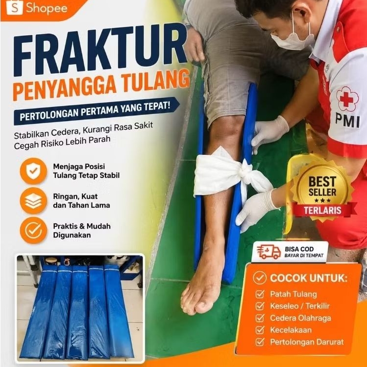 Fraktur / Spalk / Bidai Penyangga patah Tulang