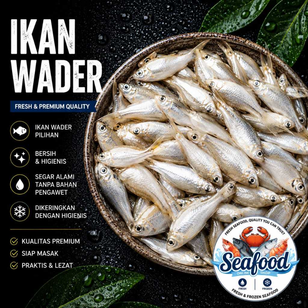 Ikan Wader Segar 1kg – Fresh Frozen Baby Fish Premium - Berkualitas - Bergaransi