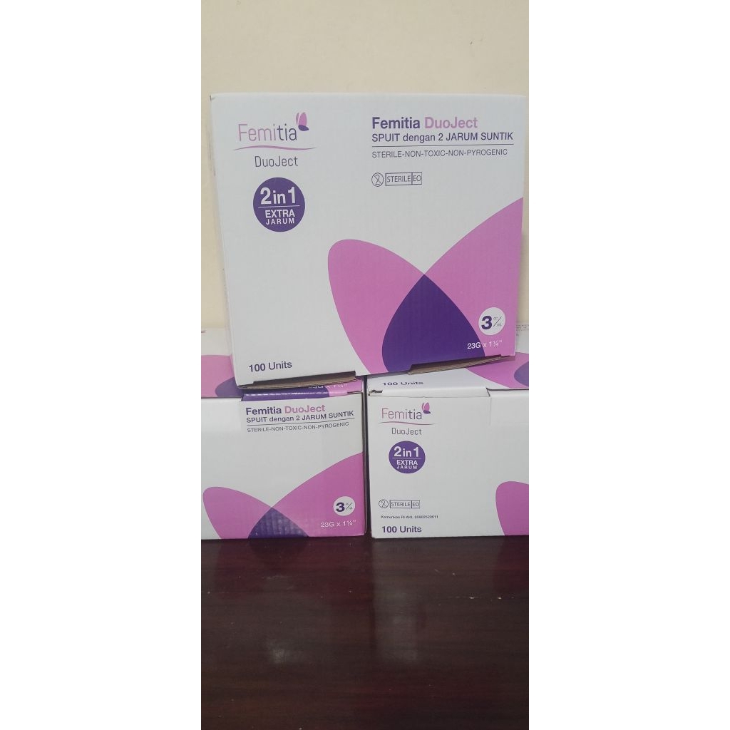 Femitia Duo Ject 3cc 2in isi 100 pcs