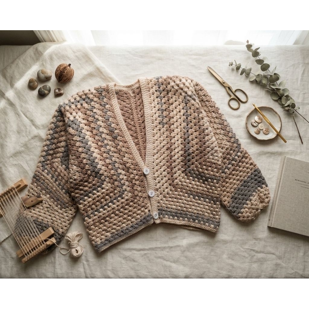 cardigan crochet prelove handmade