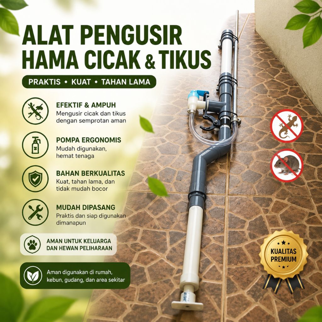 Pipa PVC Alat pengusir hama cicak tikus dan tokek