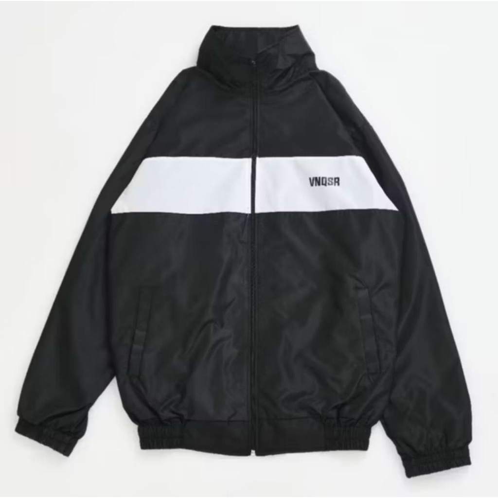 Jaket Tracktop Parasit Vintage Pria Wanita Waterproof Jaket Tracktop Casual  Windbreaker