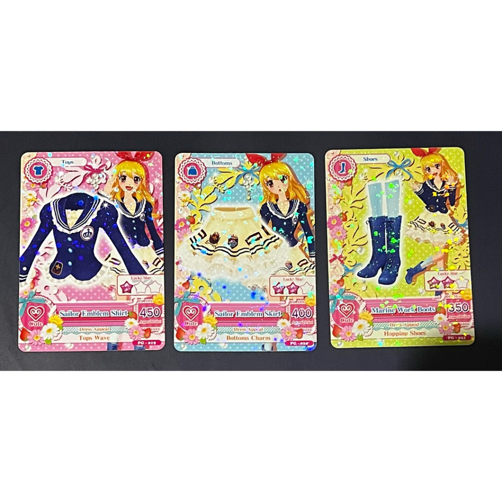 Aikatsu Card Set Sailor Emblem Ichigo