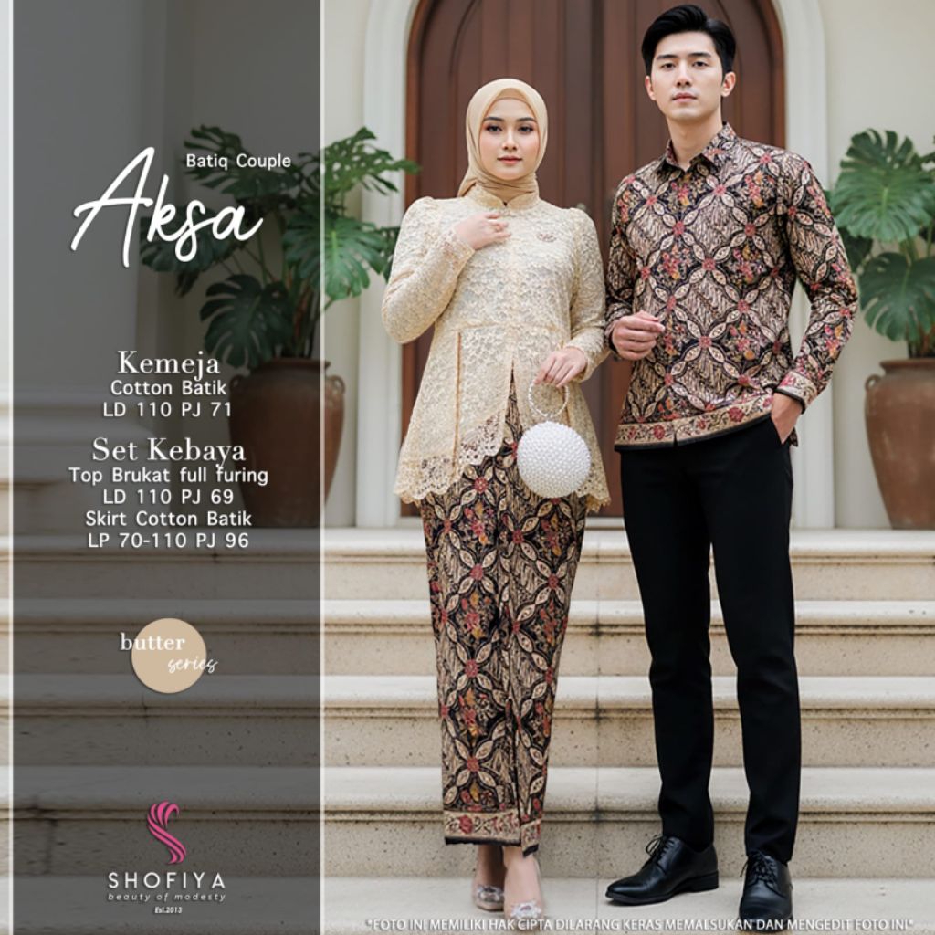 [ NEW ] BAJU COUPLE PRIA & WANITA AKSA BY SHOFIYA // FASHION MUSLIM// RESWARI COUPLE  BY SHOFIYA