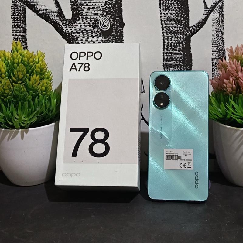 oppo a78 4g 8/256 second garansi resmi indonesia