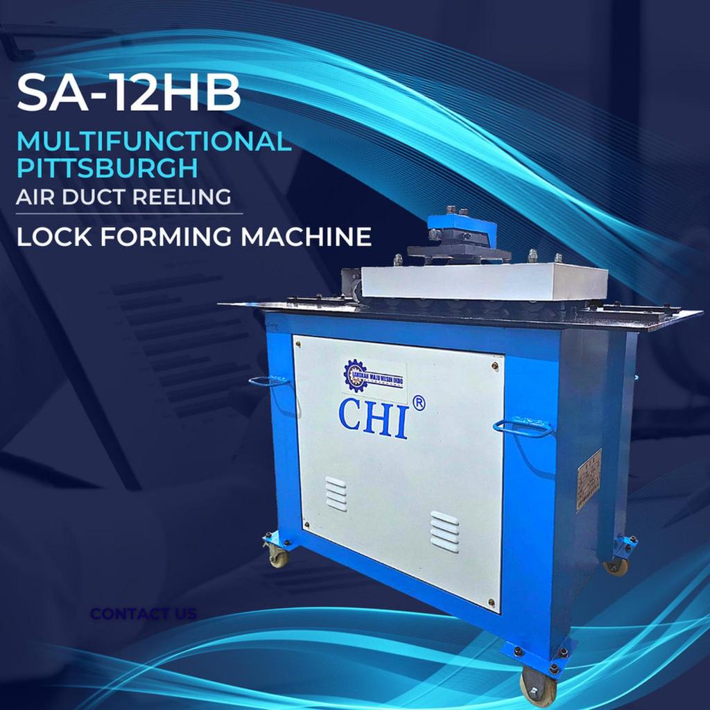 Mesin Lock Ducting / Lock Ducting Machine / Pittsburgh Lock Forming - KFL 12 - 3 Phase
