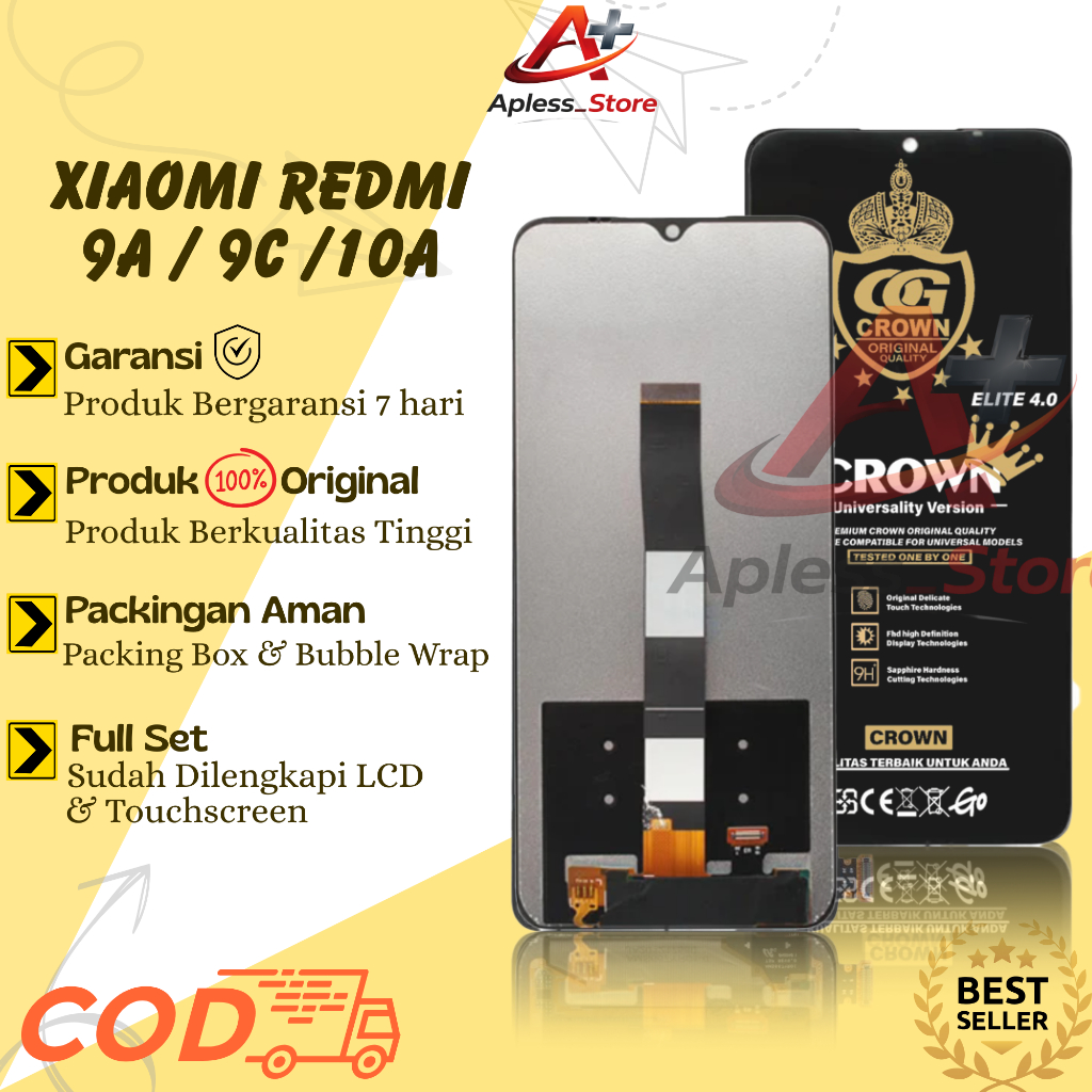 LCD TOUCHSCREEN XIAOMI REDMI 9A / 9C / 10A COMPLETE ORIGINAL FULLSET / LCD REDMI 9A / LCD REDMI 9C /