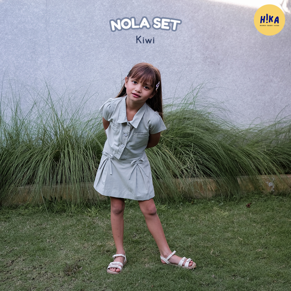 Nola Set | One Set Anak | Atasan Anak Perempuan | Summer Outfit | Setelan Kekinian | Baju Anak Perem