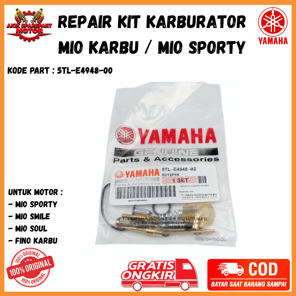 Repair Kit Karburator Mio Sporty | Repairkit mio karbu 5TL Original akik sperpart