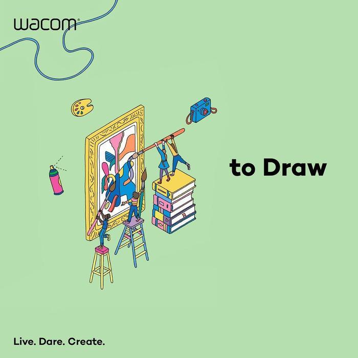 Terbaru Wacom One 12 / Wacom One Dtc121 Creative Pen Display - Original