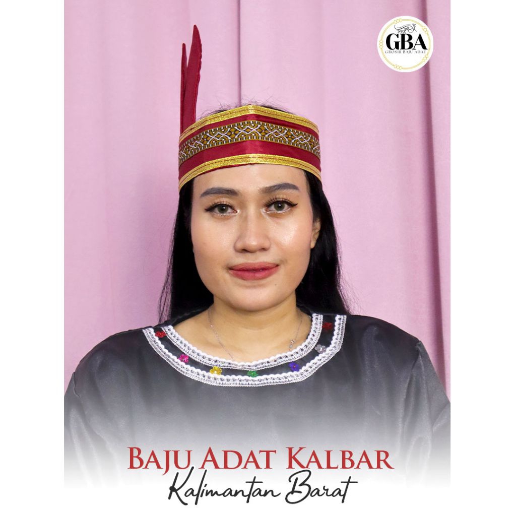 topi adat kalimantan barat perempuan