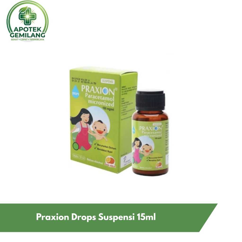 Praxion Drops 15 ML - Paracetamol Penurun Demam Anak