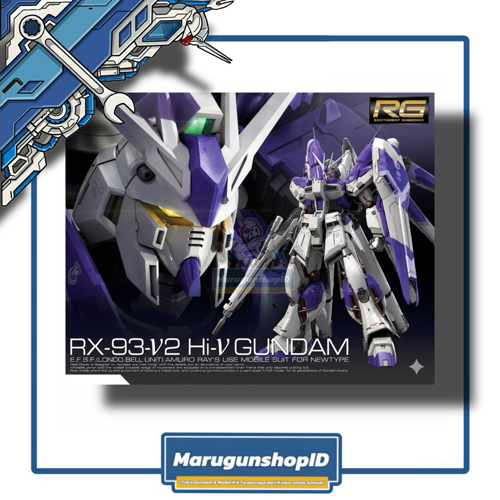 (PRE ORDER) RG 1/144 RX-93-v2 Hi-Nu Gundam Purple Color- ZJ Model - 01