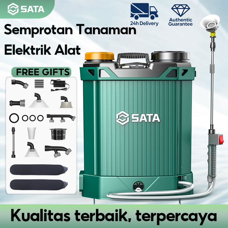 SATA 18L Semprotan Tanaman Elektrik Alat Alat Semprot Tangki Sprayer Manual Alat Semprotan Hama Padi