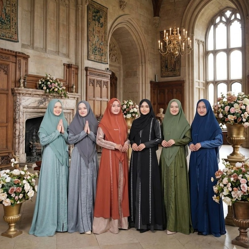 GAMIS DRESS MOM AGRA AINAYA SARIMBIT BY INAYA INAYALESY - BAJU BUSANA MUSLIM WANITA PREMIUM ELEGAN P