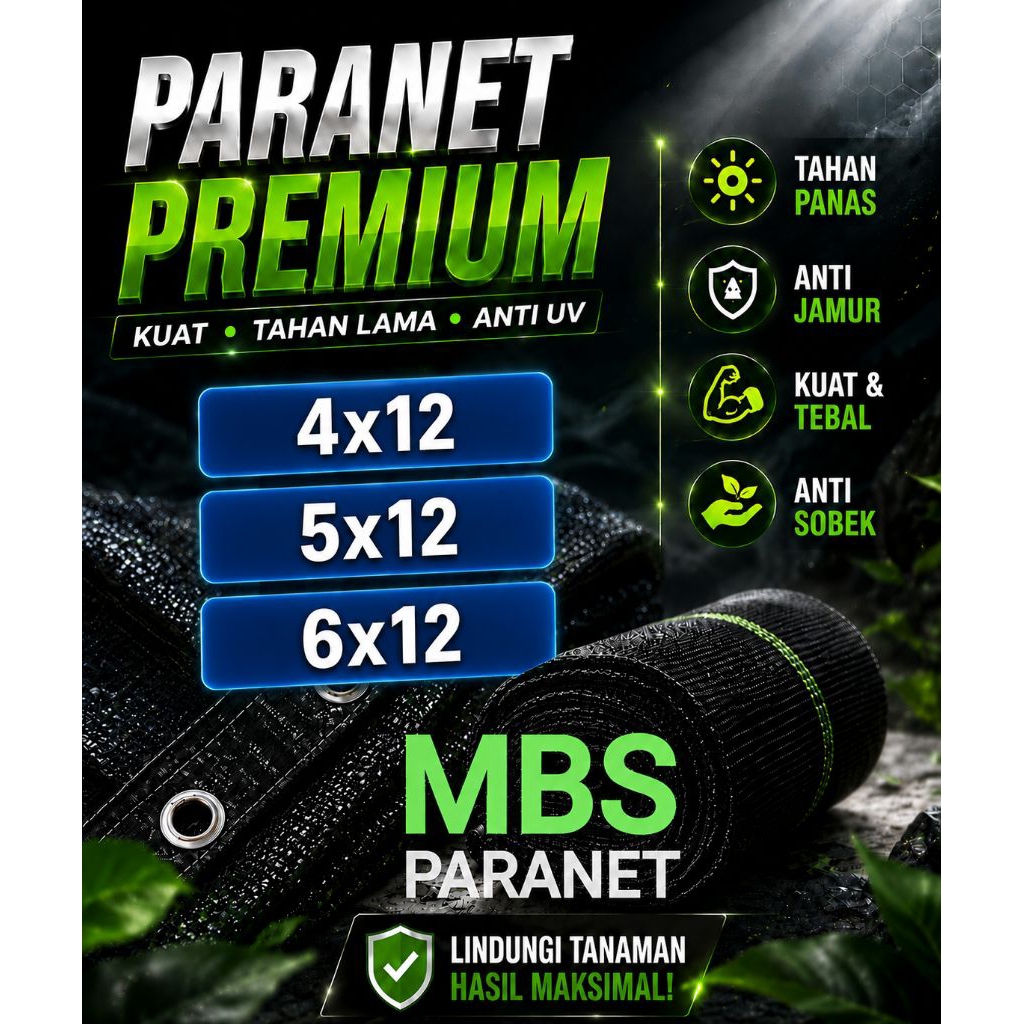 PARANET 90% ANTI UV PANJANG 12 METER