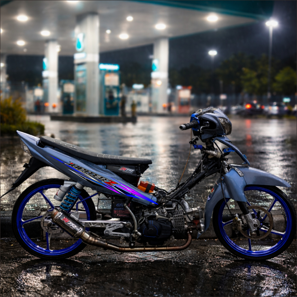 Striping Jupiter Z  2006 - 2009 stiker sticker setiker jupiter z burhan , sticker 5tp - 5tp gank
