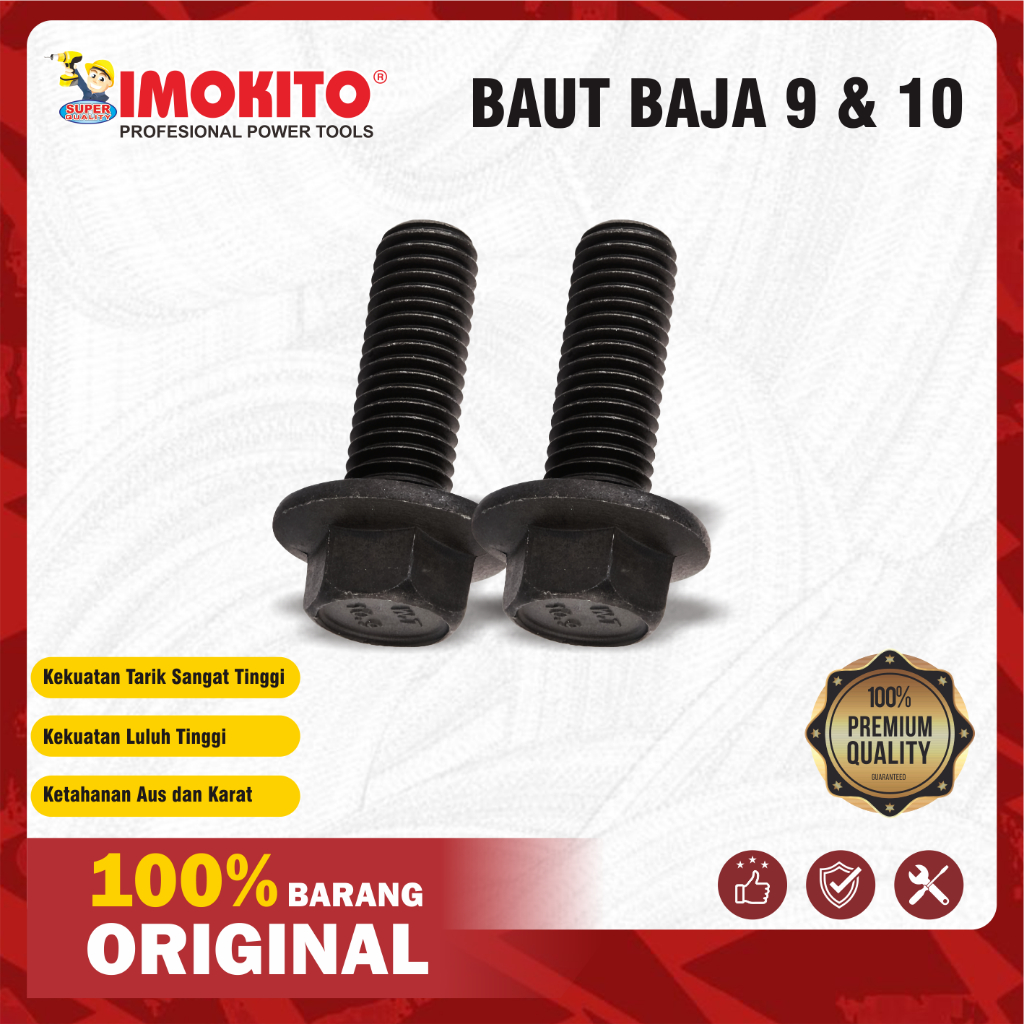 Baut Baja Planer No. 9 / Baut Baja Planer No. 10 / Baut Planer Baja M10 & M9 IMOKITO