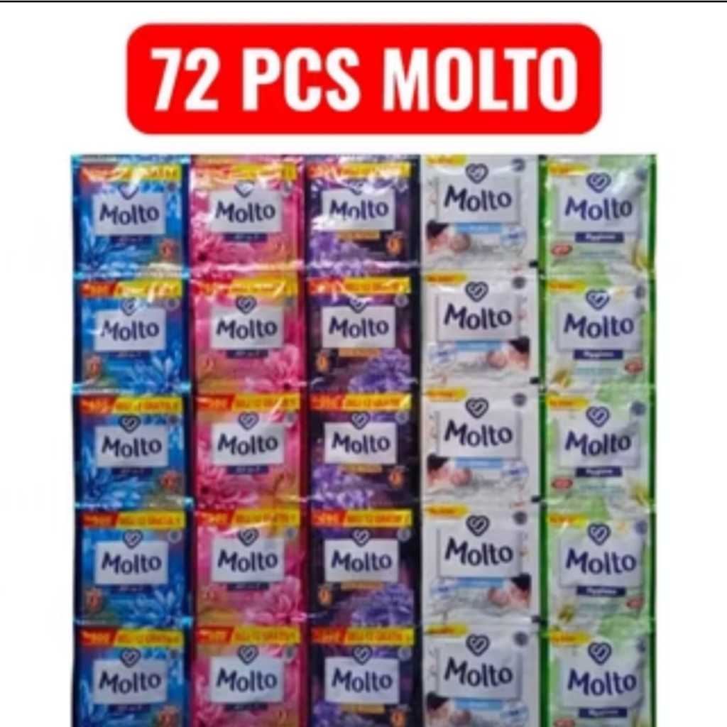 PAKET HEMAT Molto Pewangi DAN Pelembut 500 Renceng Sachet 1 DUS