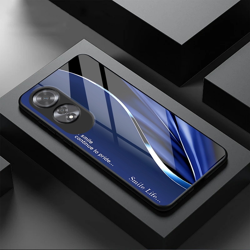 CL Softcase Glass For Oppo A60 - Case Glass Oppo A60 - Casing Kaca A60 Terbaru - Casing Murah Oppo A