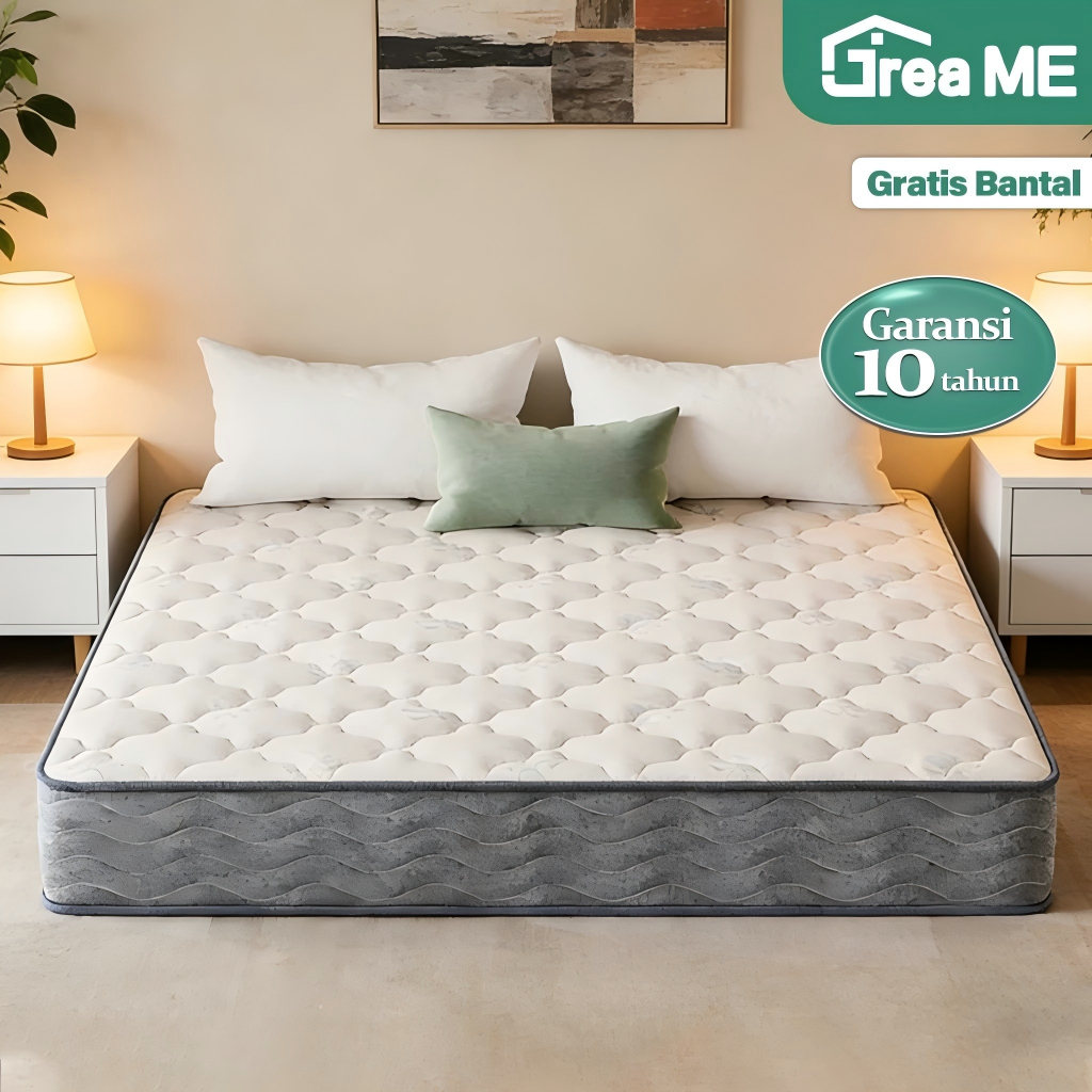 Gratis Bantal Kasur Springbed 20/26/30cm Pocket Spring Independen Tidak Berisik Anti Debu Sangat Emp