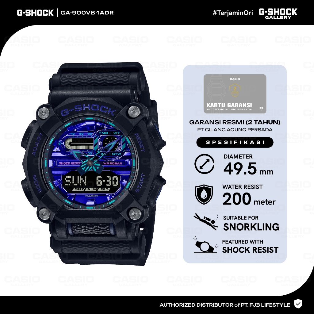 G-Shock Jam Tangan Pria Analog Digital GA-900VB-1ADR Original