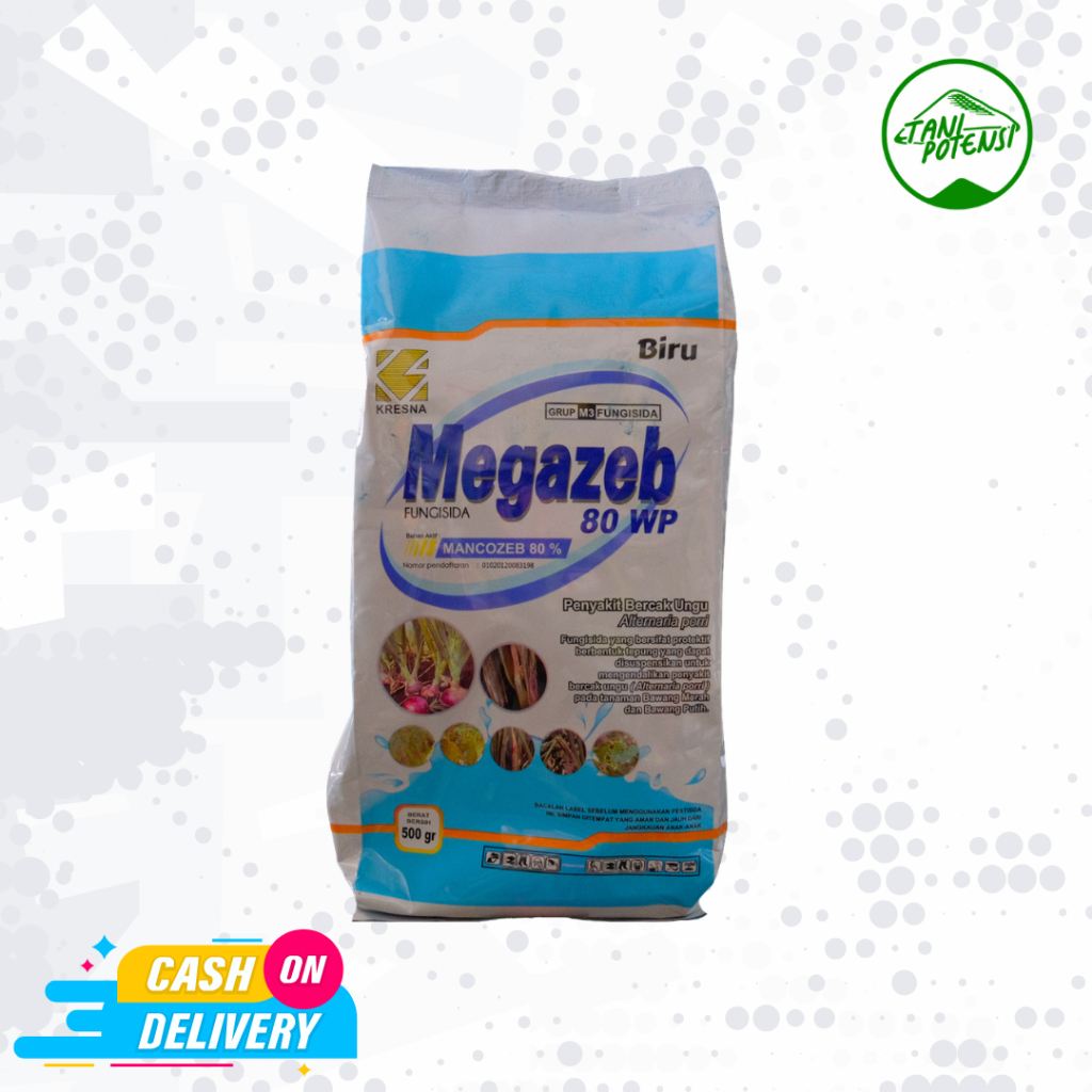 Megazeb kemasan 500gr fungisida kontak mankozeb