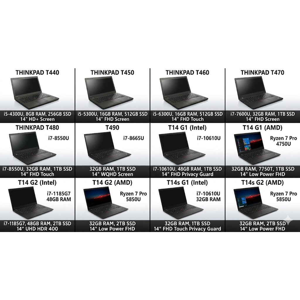Laptop Lenovo Thinkpad X Series X240 X250 X260 X270 X280 X390 X13 G1 G2 Laptop Bekas Mulus Berkualit