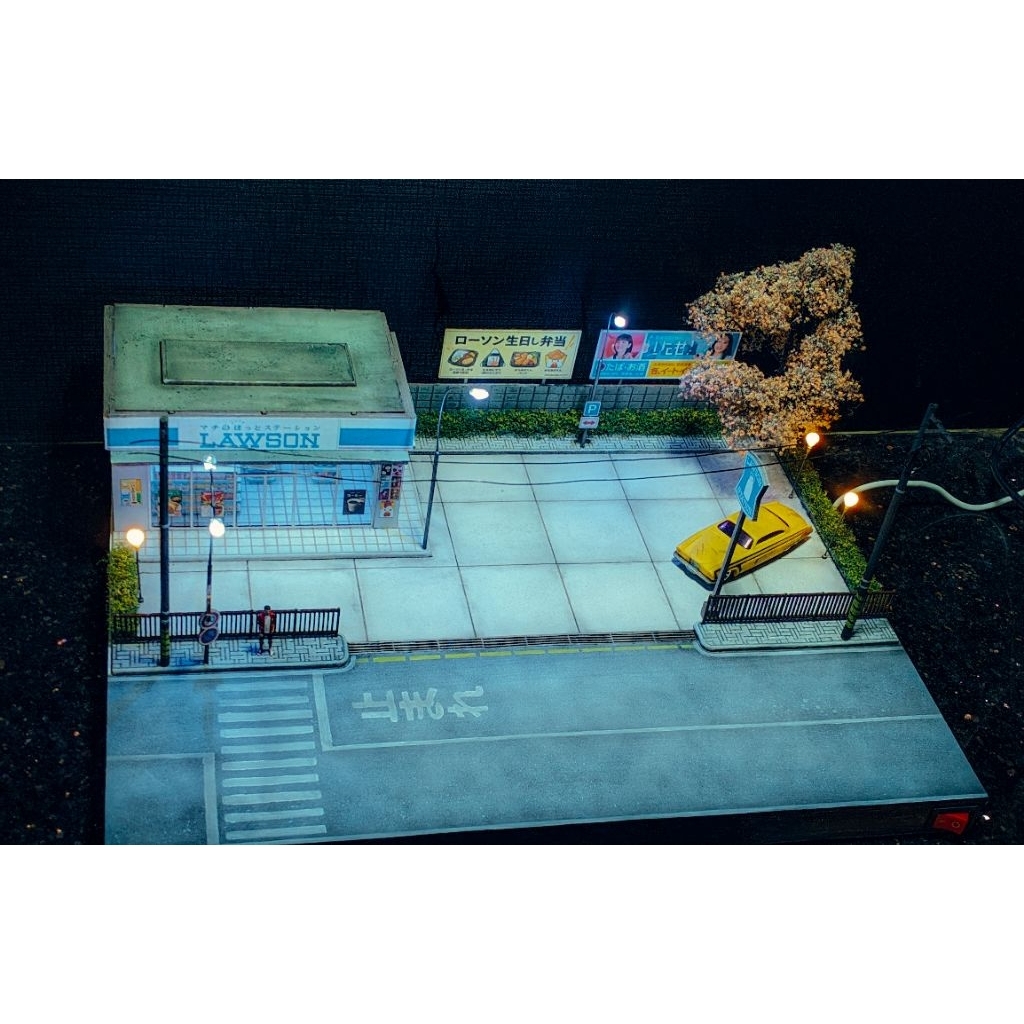 Diorama Lawson Japan Skala 1:64 Diecast Hotweels MiniGT Tomica Dll