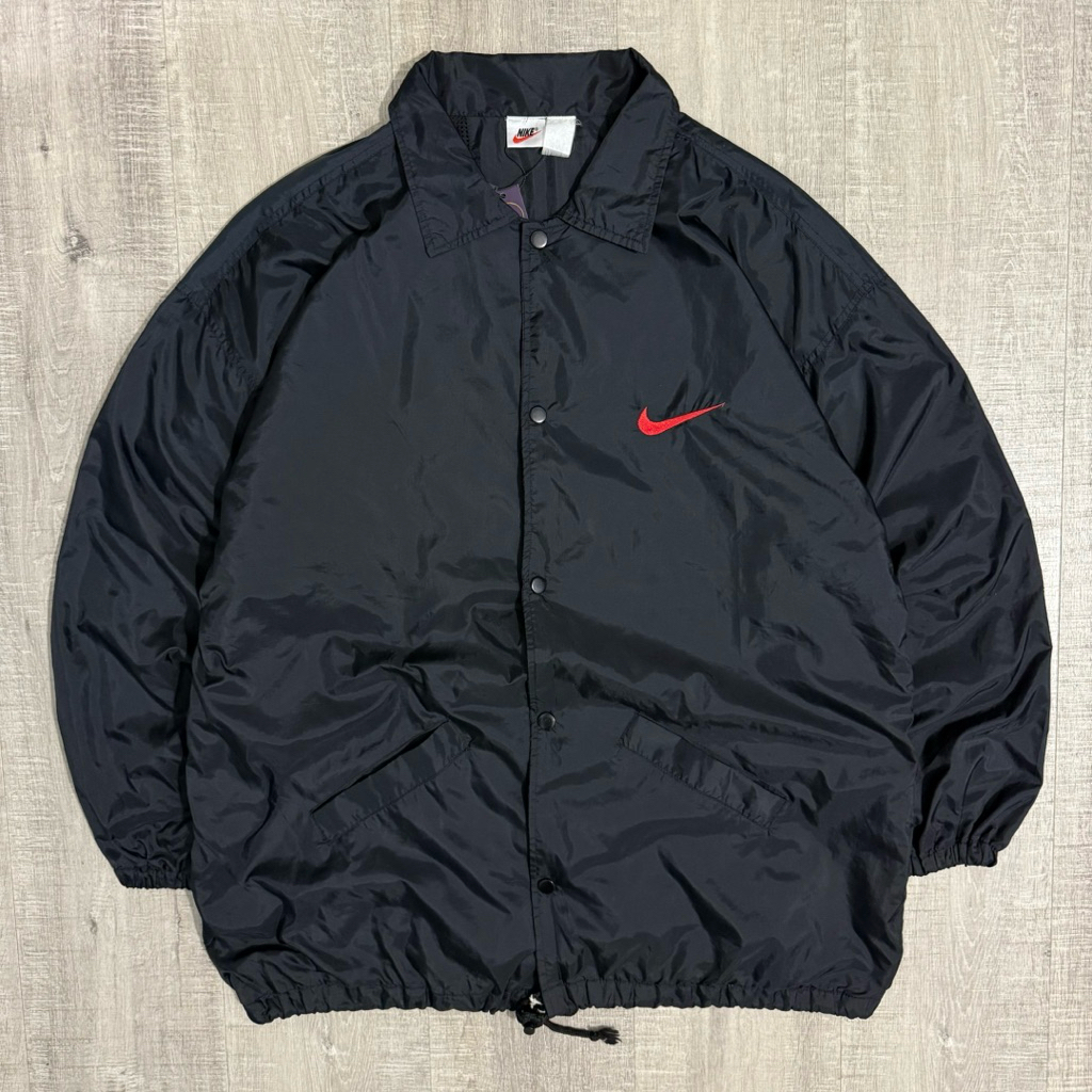 Vintage nike coach jacket black