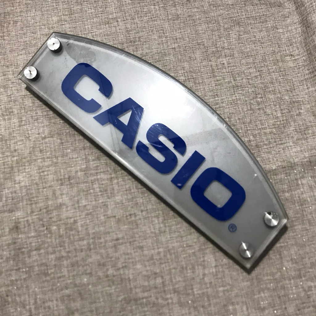 Iklan Casio Jadul Akrilik Tebal