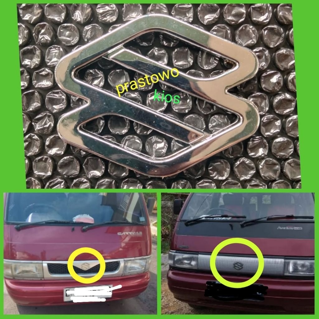 emblem logo lambang S grill Suzuki carry Futura realvan