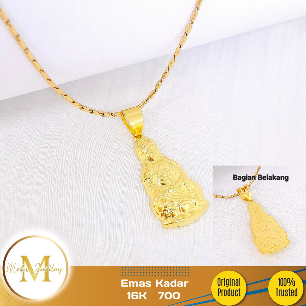 MODIS JEWELLERY - Liontin Dewi Kwan Im Kuning - Emas 16k 700