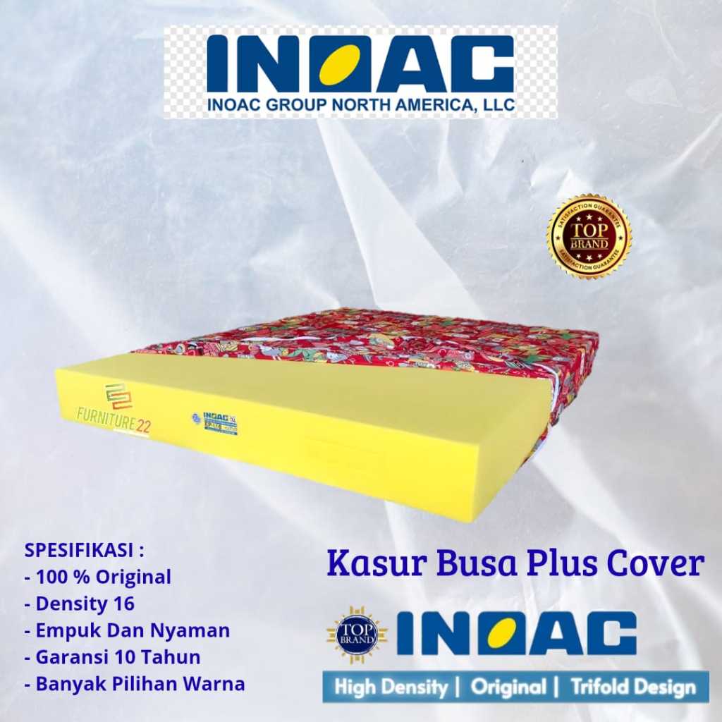 INOAC Foam Kasur Busa + Cover Kasur Busa INOAC Foam/ Kasur Busa Inoac  Murah Garansi Tahun Cuci Guda