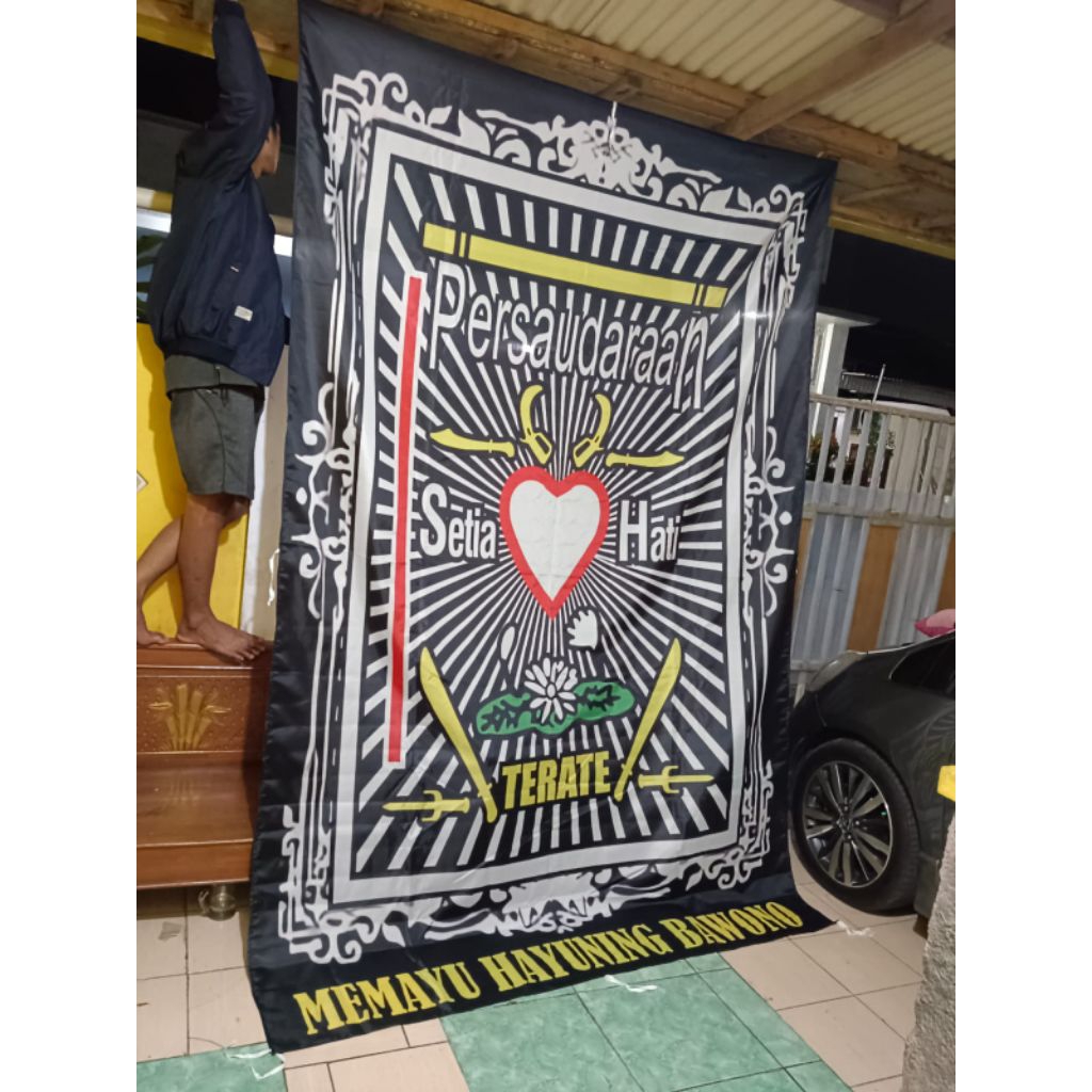 BENDERA PSHT PENCAK SILAT FULL PRINTING UKURAN 200x150