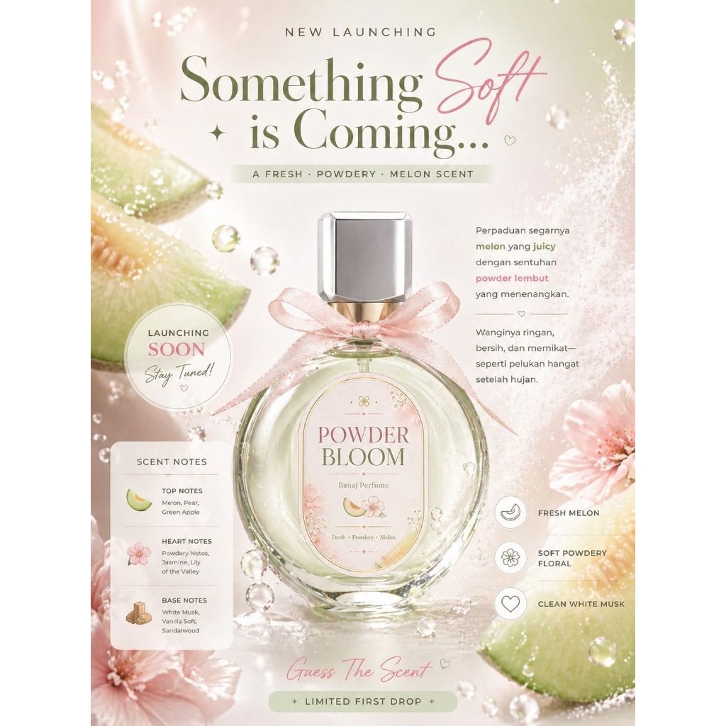 Banaj parfume Powder Bloom (new parfume banaj ready stock)