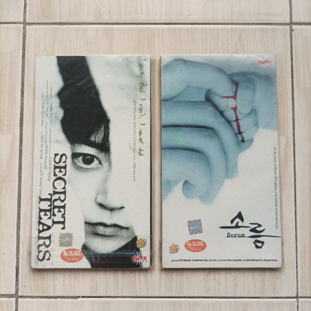 Paket Original VCD Film Horror Korea Secret Tears dan Sorum New Segel