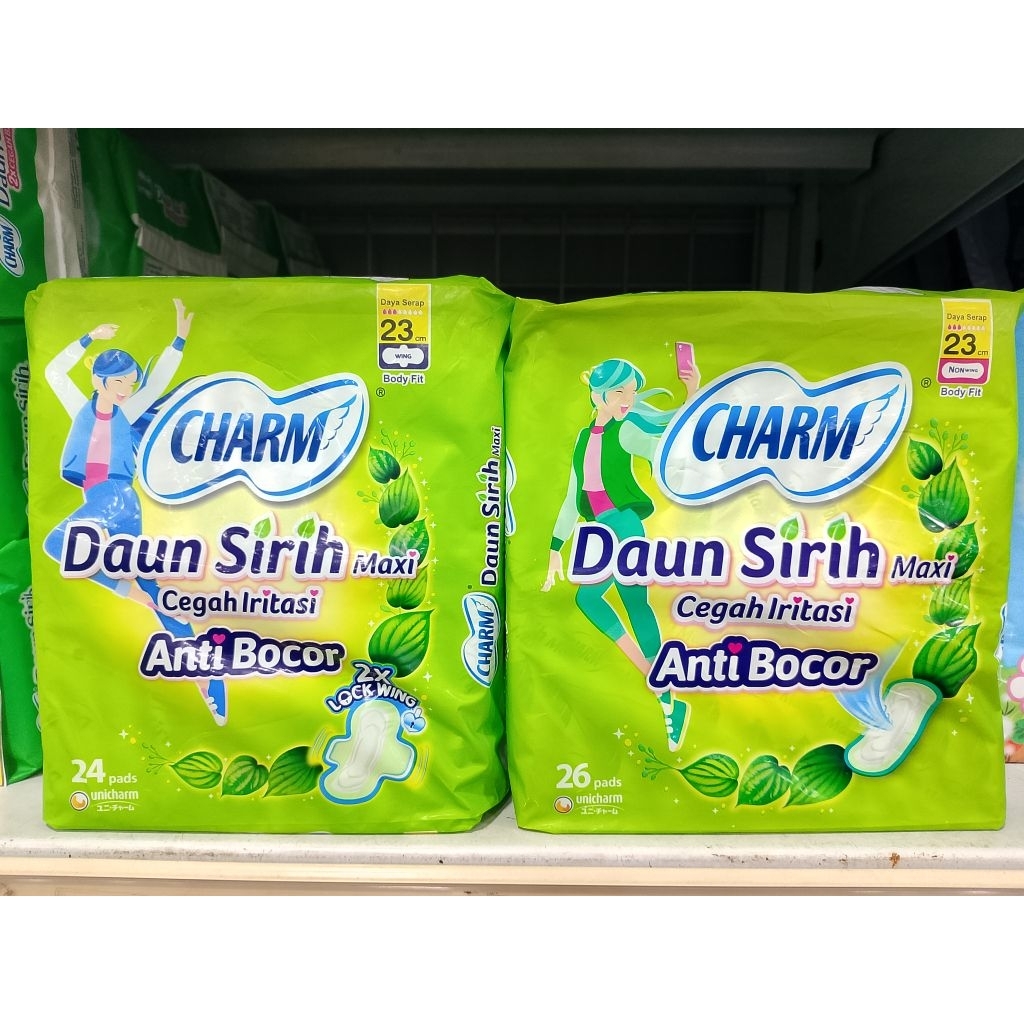 CHARM DAUN SIRIH MAXI / PEMBALUT WANITA / PEMBALUT DAUN SIRIH
